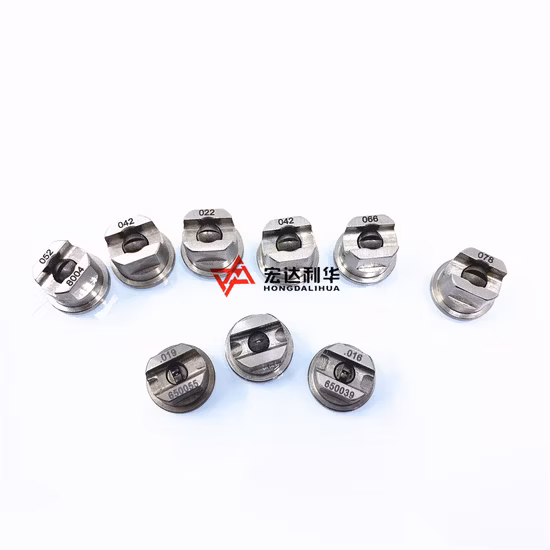  Bicos de pulverização plana de carboneto de tungstênio Dicas Tc.  43.31.52